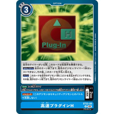 画像1: (05)高速プラグインH【U】{ST22-09}《青》
