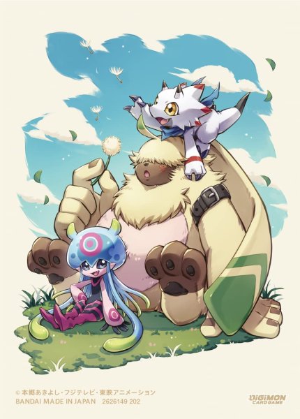 画像1: スリーブ『ガンマモン＆ジェリーモン＆アンゴラモン』60枚【-】{-}《サプライ》 (1)