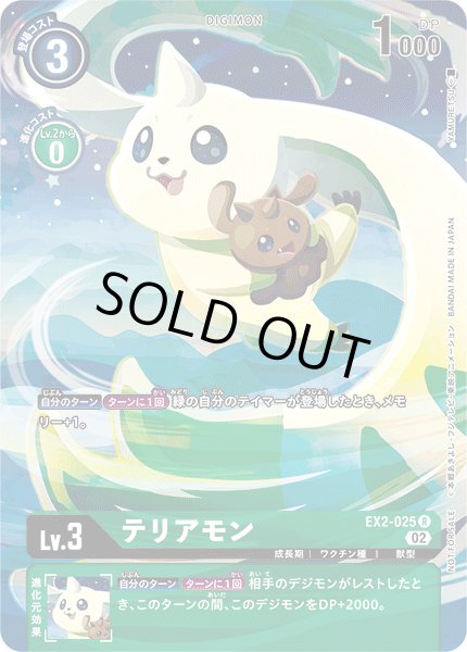 画像1: 〔状態A-〕(02)(illus:YAMURETSU)テリアモン【R】{EX2-025}《緑》 (1)