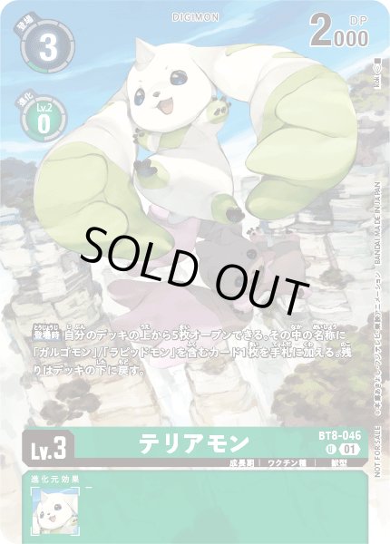 画像1: 〔状態A-〕(01)(illus:koki)テリアモン【U】{BT8-046}《緑》 (1)