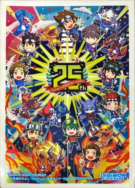 画像1: スリーブ『DIGIMON ANIMATION SERIES 25th(SDキャラクター)』60枚【-】{-}《サプライ》 (1)