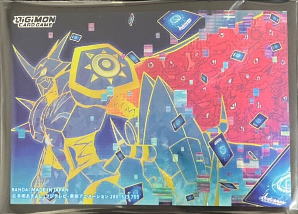 画像1: スリーブ『オメガモン(青背景/TAMER'S EVOLUTION BOX -RISE OF DIGIMON-)』50枚【-】{-}《サプライ》 (1)