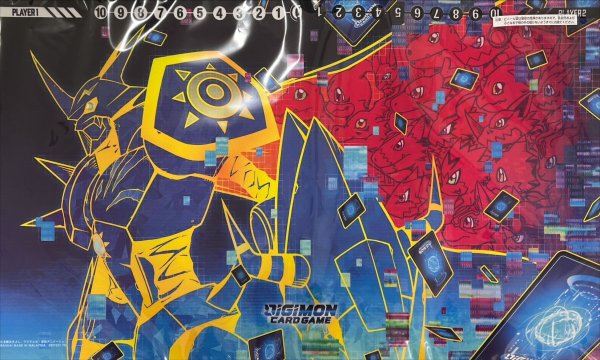 画像1: プレイマット『オメガモン(TAMER'S EVOLUTION BOX -RISE OF DIGIMON-)』【-】{-}《サプライ》 (1)