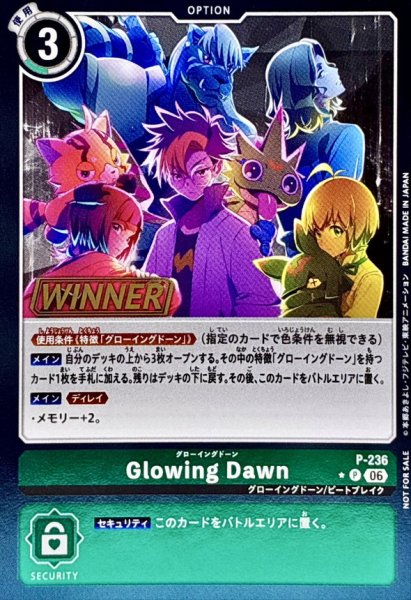 画像1: (06)(WINNER)Glowing Dawn【P】{P-236}《緑》 (1)