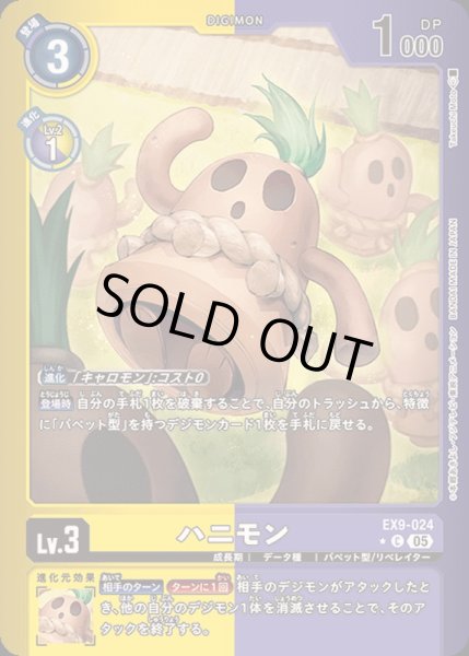 画像1: 〔状態B〕(05)(黄紫枠/LM仕様)ハニモン【C-P】{EX9-024}《多》 (1)