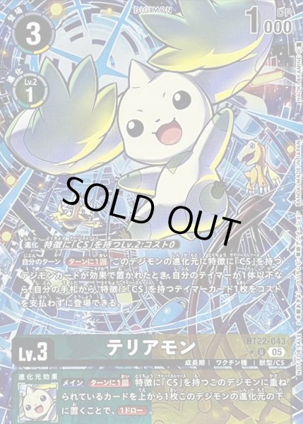 画像1: 〔状態B〕(05)(パラレル/フルアート/ホイル仕様)テリアモン【U-P】{BT22-043}《多》 (1)