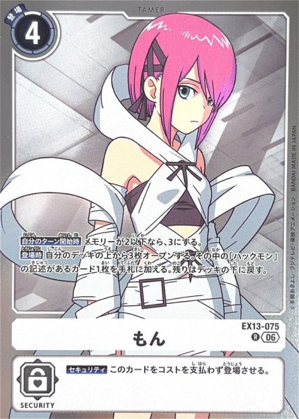 画像1: (06)もん【R】{EX13-075}《白》 (1)