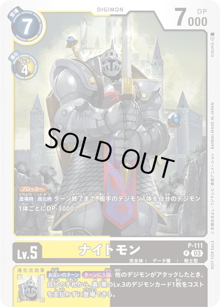 画像1: 〔状態B〕(03)ナイトモン【P】{P-111}《多》 (1)